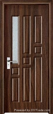 MDF Interior PVC Wooden Doors design for rooms 3