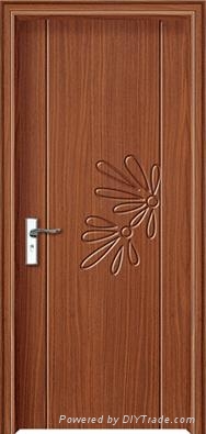 MDF Interior PVC Wood Doors design for hotels 2