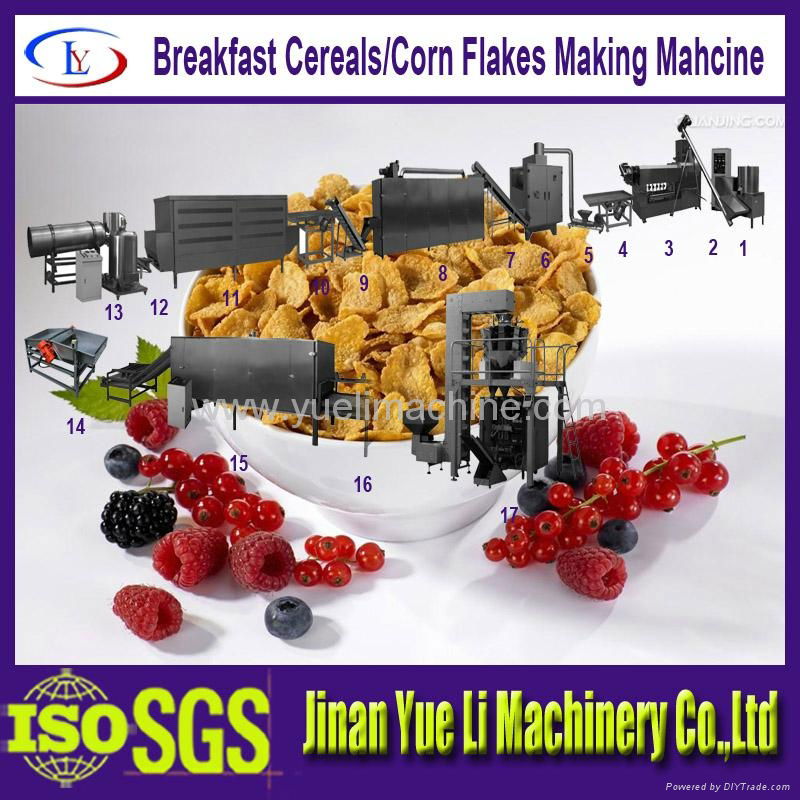 Hot sell Corn flakes machine Breakfast cereal machine