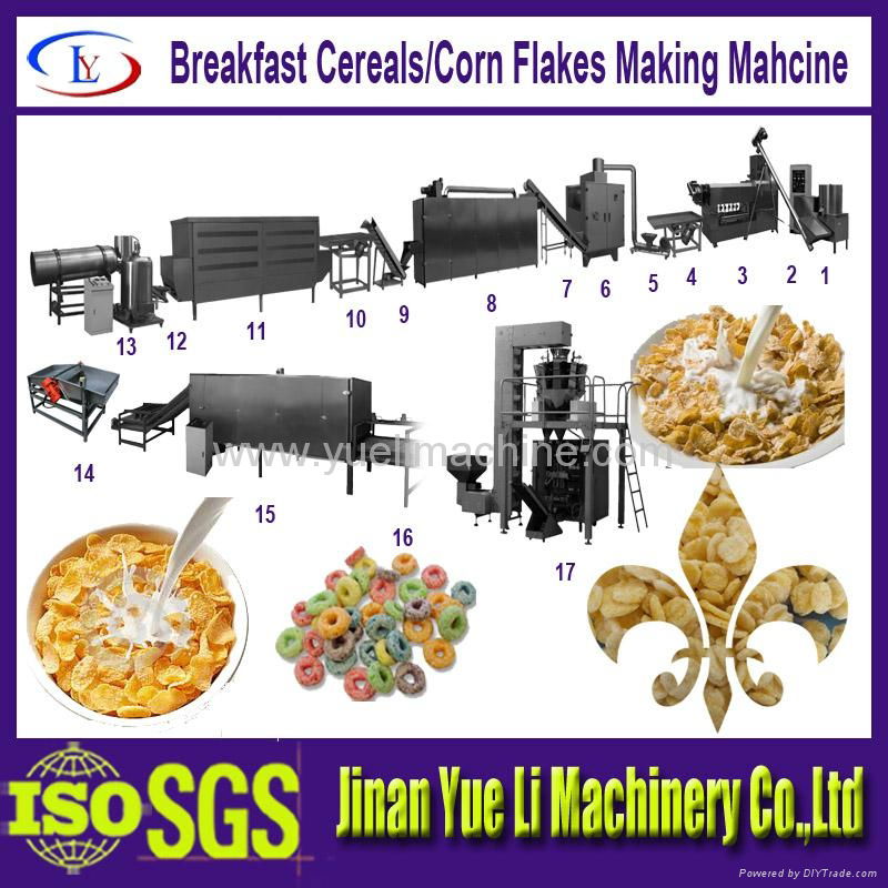 Hot sell Corn flakes machine Breakfast cereal machine 3