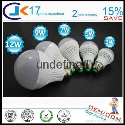 LED light OEM Manufactures 3W 1000 Lumen Led Bulb Plastic Housing 4