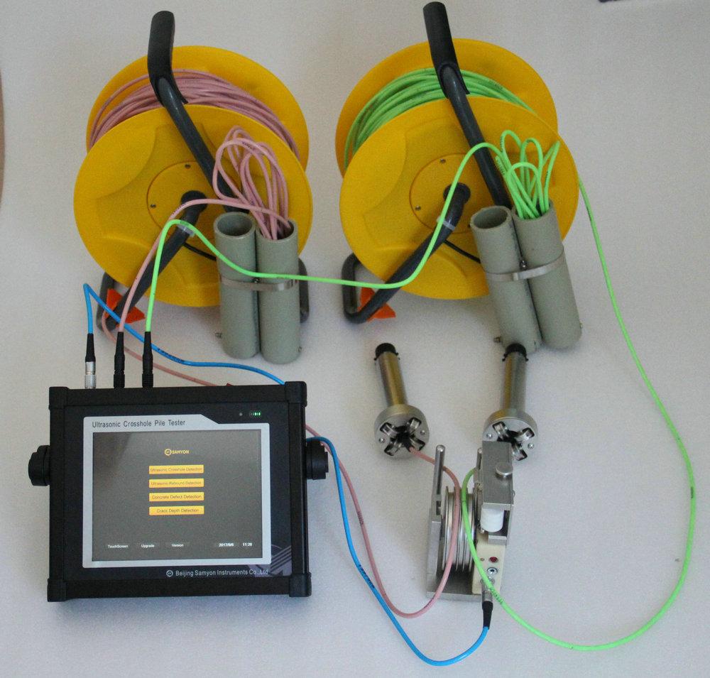 ASTM D6760 Ultrasonic Crosshole Pile Testing system (4channels) 2