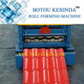 Glazed cold steel roof tile roll forming machine 3