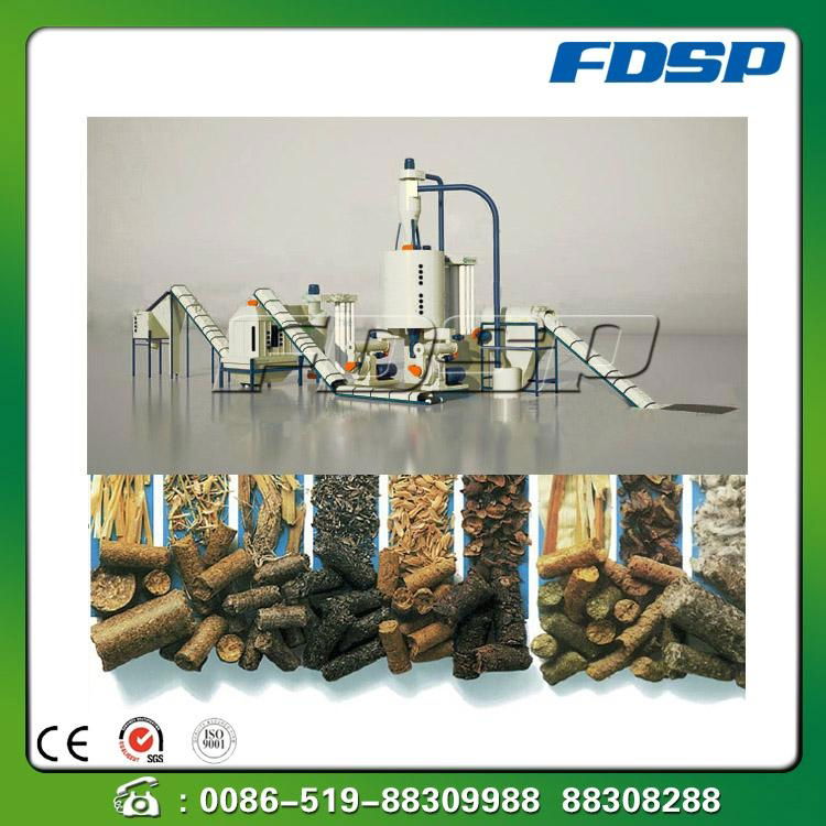 Biomass fuel pellet production line