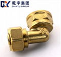 Brass Fittings Female Elbow For PEX-AL-PEX pipe 2