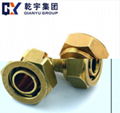 Brass compression fitting equal elbow