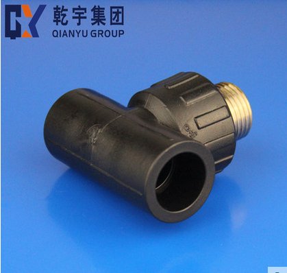 HDPE pipe fitting male Tee 3