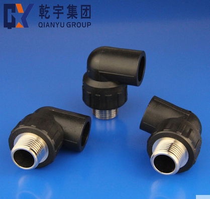 HDPE plastic pipe fitting male elbow for water