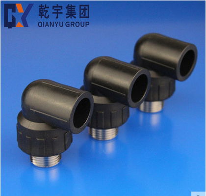 HDPE plastic pipe fitting male elbow for water 2