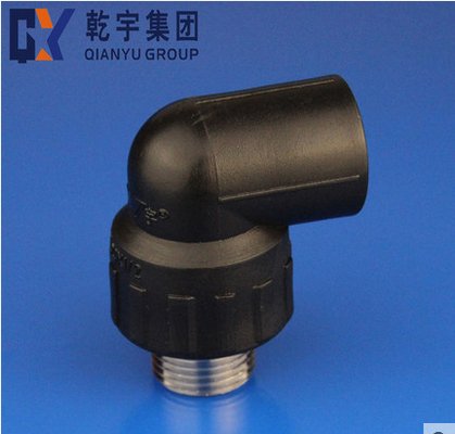 HDPE plastic pipe fitting male elbow for water 4
