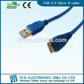 New Design USB 3.0 Cable SuperSpeed AM to AF Blue 5m 1