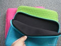 Neoprene laptop sleeve double Zipper Embossed  2