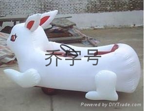 七彩灯充气西游记电瓶车 5