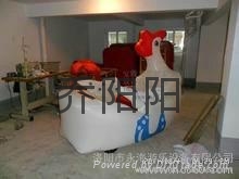 七彩灯充气推土机电瓶车 2