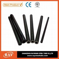 China astm a106 sch40 black seamless steel tube