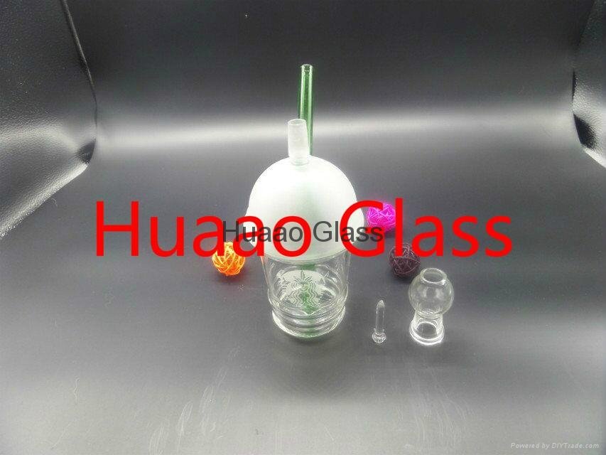 hitman glass oil rig  glass bong with 14.4mm male joint glass water pipes clean 