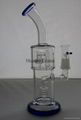 Classical 25cm height Glass smoking pipe Birdcage and two layer tyre percolators 1