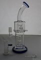 Classical 25cm height Glass smoking pipe Birdcage and two layer tyre percolators 2