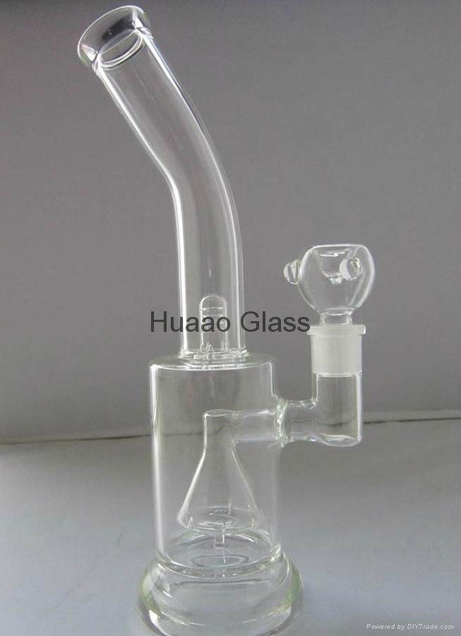 2015 New 29.5cm glass bongs Cone perc glass smoking bongs joint size 18.8mm 3