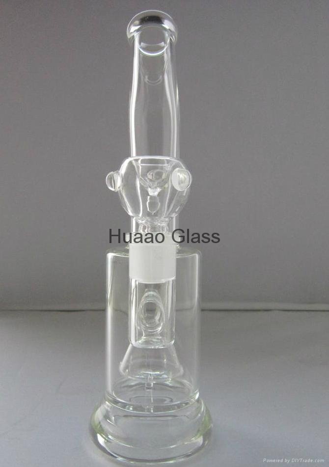 2015 New 29.5cm glass bongs Cone perc glass smoking bongs joint size 18.8mm 5
