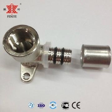 F5 copper Press Fitting Wall-plated Female Elbow 4