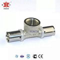 F5 Press Copper Fitting Female Tee For Multi-layer Pipes