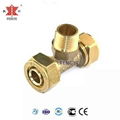 F1 Brass compression fitting male Tee 1