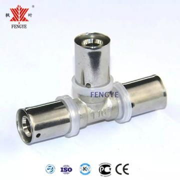 F5 press fitting equal tee with CE 4