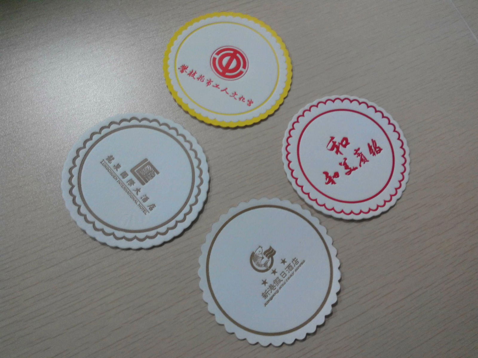 Newest hotel paper coaster with high quality for sale 5