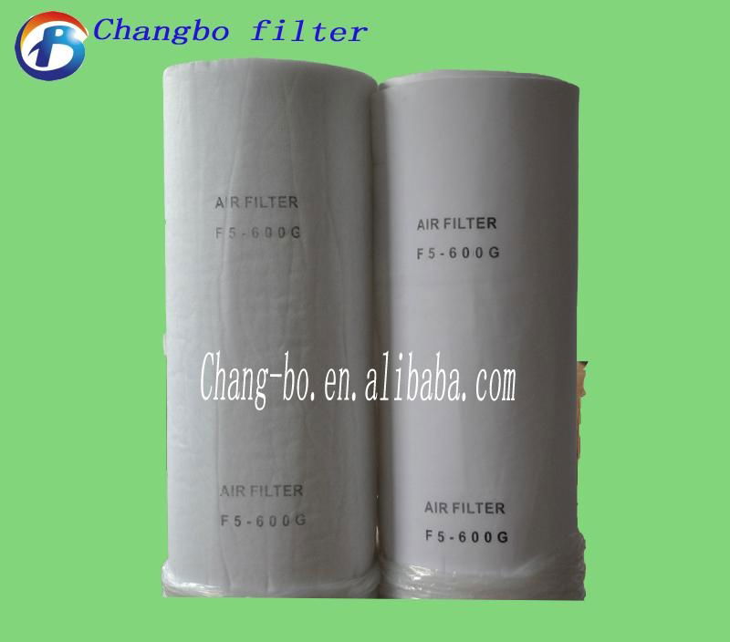 Polyester ceiling filter material 3