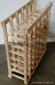 42 Bottle Wooden Wine Rack  2