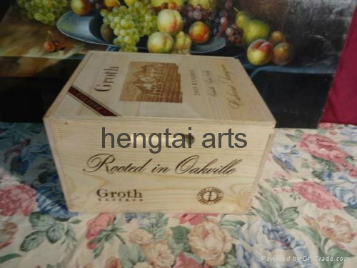 Details about  2009 GROTH RESERVE CABERNET SAUVIGNON WINE BOX PANEL COMPLETE WOO