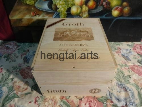 Details about  2009 GROTH RESERVE CABERNET SAUVIGNON WINE BOX PANEL COMPLETE WOO 2