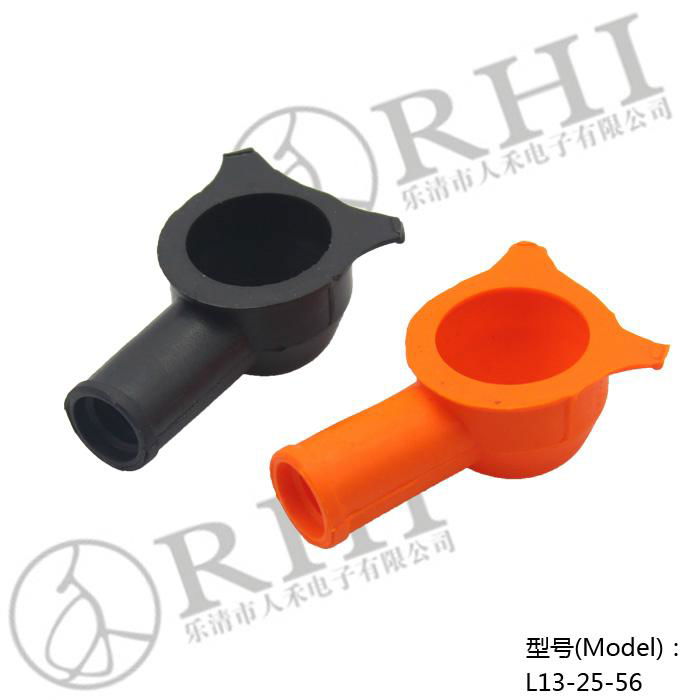 Soft plastic cable lug covers 3