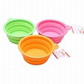 carry-on foldable silicone pet bowl 3