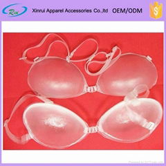  Sexy silicone transparent bra