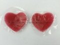 Red heart shape silicone nipple cover 2