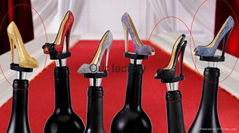 New products 2015 Best Women Favors Fashion Sexy High-Heel Shoe Wine Stoppers 