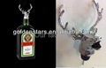 New products 2015 top hot sales funny silver metal Jager Stag head pourer promot 1