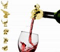 New products 2016 Classic Luxury Gold Hog Aerator Wine Pourer for luxury Premium