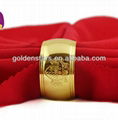 Bulk Personalized Deeply Engraved Napkin ring for tableware