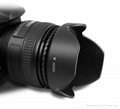 72MM Reversible Petal Lens Hood & Lens Cap for Canon EOS 7D 50D 5D 60D 18-200mm 2