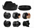 72MM Reversible Petal Lens Hood & Lens Cap for Canon EOS 7D 50D 5D 60D 18-200mm