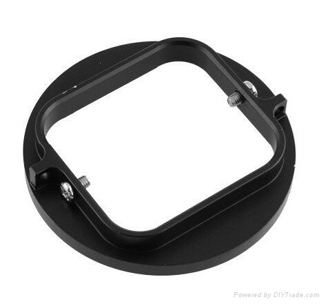 Aluminum Alloy 58mm UV CPL Lens Filter Adapter Ring for GoPro Hero 3 HD Camera