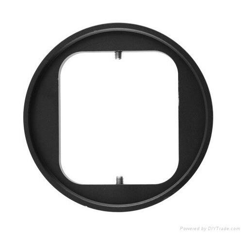 Aluminum Alloy 58mm UV CPL Lens Filter Adapter Ring for GoPro Hero 3 HD Camera 2