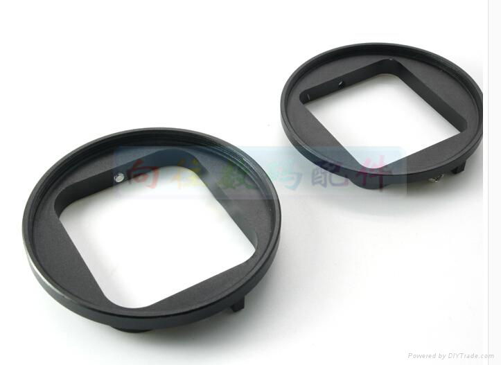 Aluminum Alloy 58mm UV CPL Lens Filter Adapter Ring for GoPro Hero 3 HD Camera 3