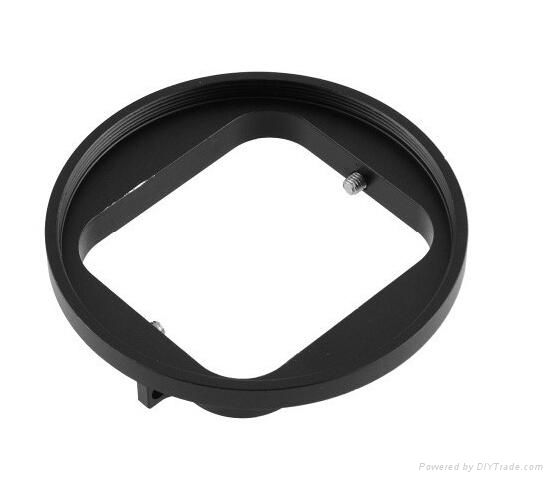 Aluminum Alloy 58mm UV CPL Lens Filter Adapter Ring for GoPro Hero 3 HD Camera 5