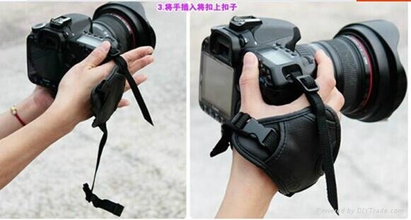 Fashion Leather DSLR Camera Grip Wrist Hand Strap for Canon Nikon Somy Pentax 