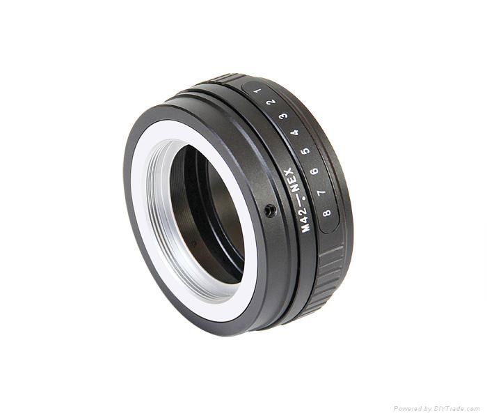 Tilt M42 Screw Mount Lens To SoMy NEX E NEX7 NEX-5N NEX5C Adapter Tilt-Shift 2