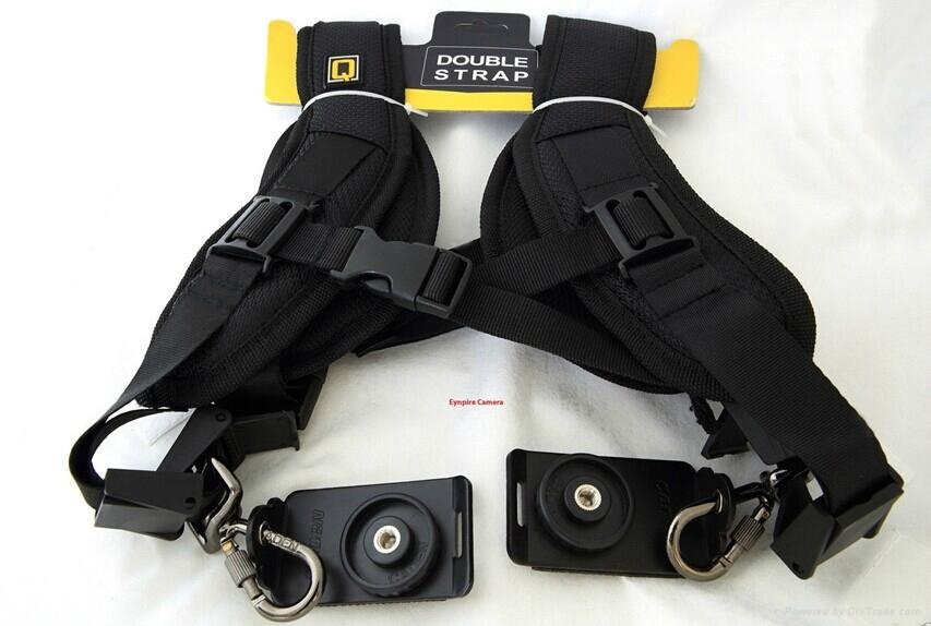 New Black Professional Quick Strap Double Shoulder Belt Strap Neck Strap for SLR